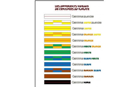 Résultats passage de ceintures