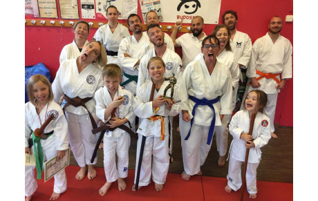 remises des ceintures et récompenses challenge des petits samouraïs